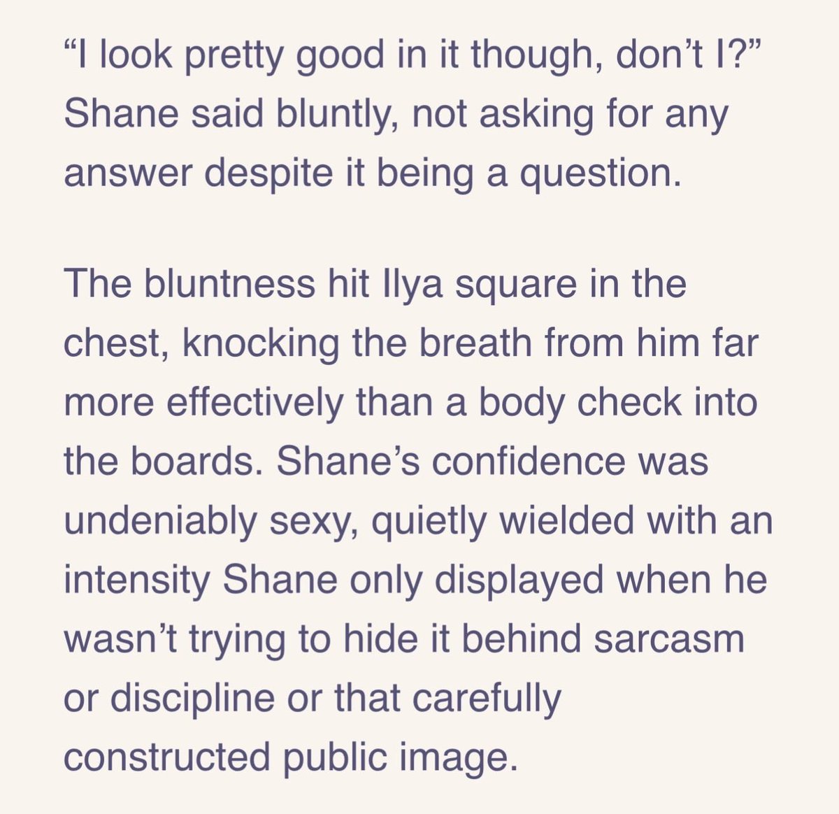 Shane wearing Ilya’s jersey in front of the WORLD!! yum yum yum munch munch munch 🙂‍↕️ 🙂‍↕️ 
🔗: archiveofourown.org/works/82549871…