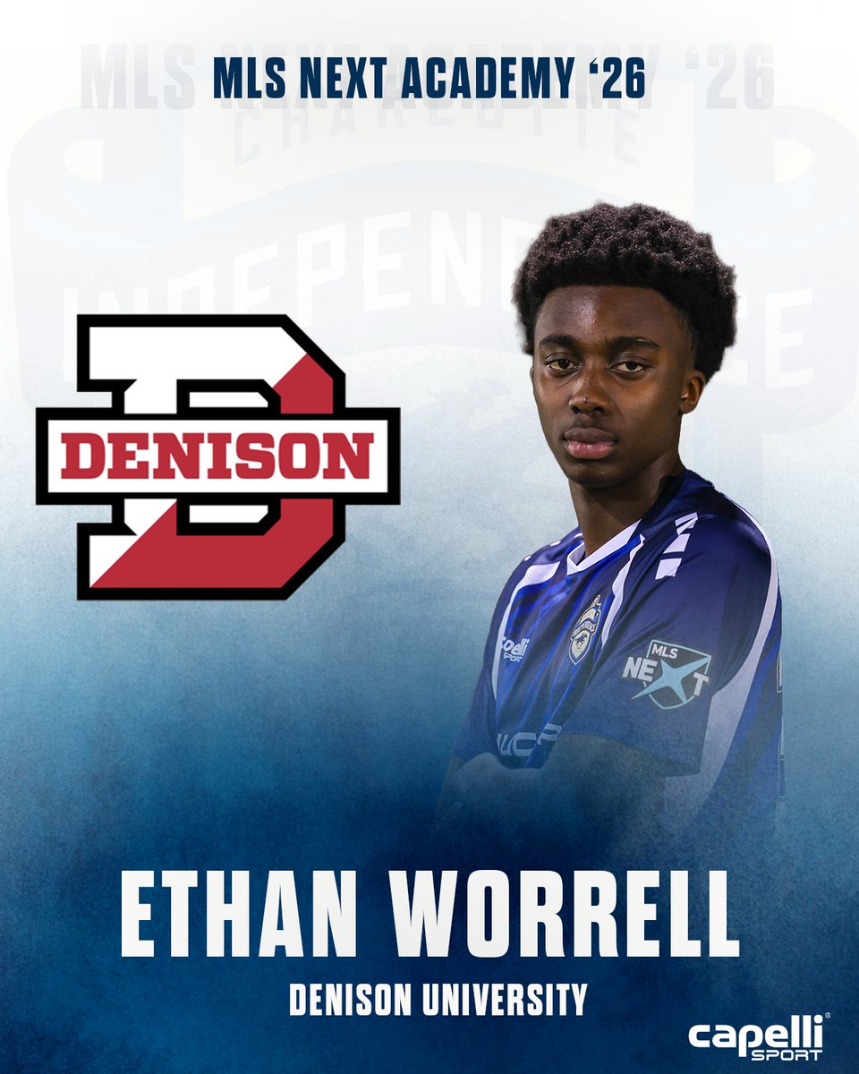independence_sc's tweet image. Congratulations to Ethan Worrell from Independence Soccer on committing to play for Denison University Men's Soccer!

Way to go, Ethan!👏

#TheIndependenceWay #Commitment @mlsnext @capelli_s_plus @NucorCorp @BigRedSoccer
