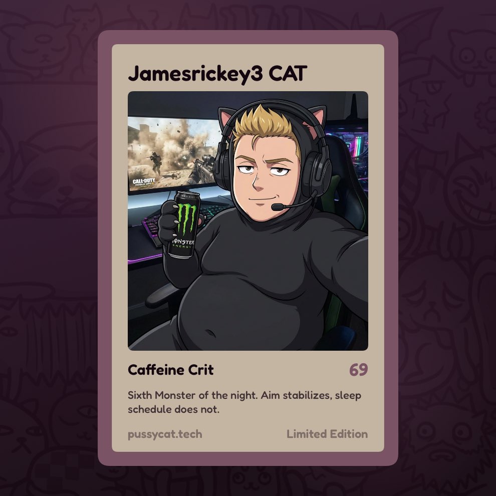 jamesrickey3's tweet photo. I'm done with this bear market

From now on I'm a full-time cat @pussycattech

[ Attach your selfie 👇 ] https://t.co/yBm0ZNnA83