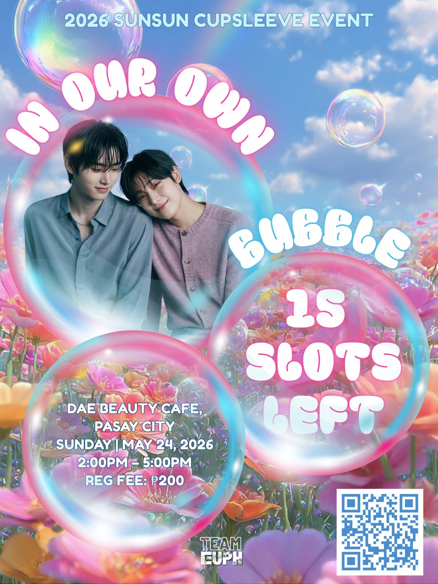 en_updatesph's tweet image. 🫧 15 slots left 😗🫶

📄 forms.gle/NSW7sUciDbX6br…

See you there, Engenes! 🤭✨️

#SUNSUN #SUNOO #SUNGHOON #CUPSLEEVEEVENT #InOurOwnBubble #TEAMEUPH