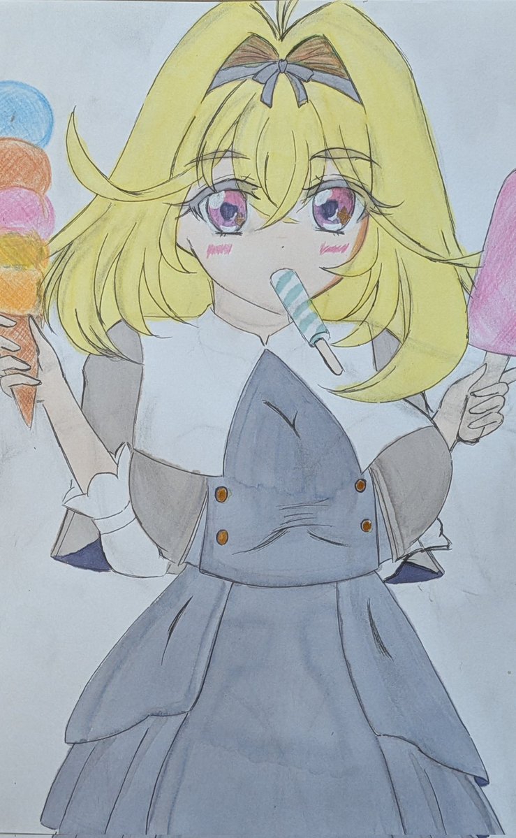 前の絵のラフ（予定）
のるるかさん