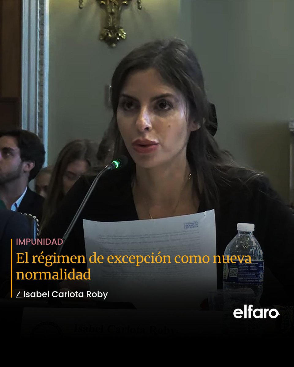 OPINIÓN | "La realidad del gobierno de Nayib Bukele es que nos enfrentamos a un régimen agresivamente autoritario que opera bajo un paradigma populista de seguridad nacional".

🖊️  <a href="/IsabelCRoby/">Isabel C. Roby</a>, abogada de <a href="/Kennedy_HRC/">Robert & Ethel Kennedy Human Rights Center</a> 

beta.elfaro.net/opinion/el-reg…