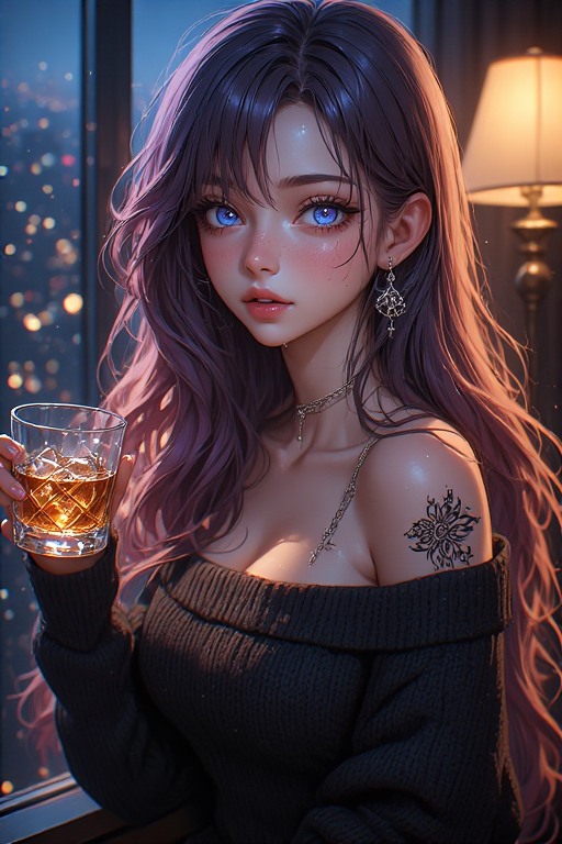 sophiasworld_17's tweet image. Cozy nights and city lights. 🥃✨ Time to unwind and take in the view.

#cozyvibes #citylights #nightvibes