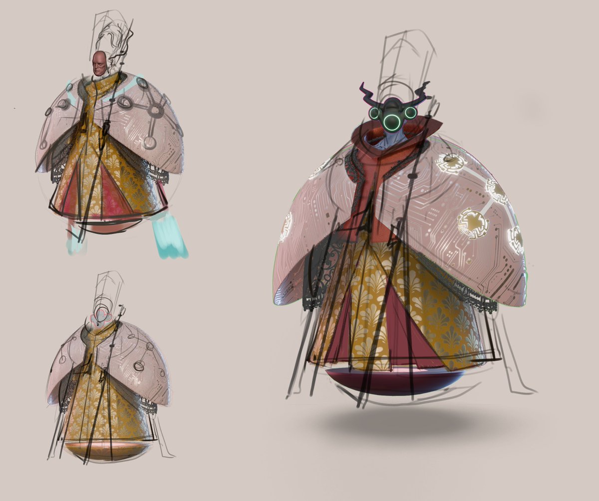 ThomasG2219's tweet image. Demon pope design #3d #2d #Concept #character
