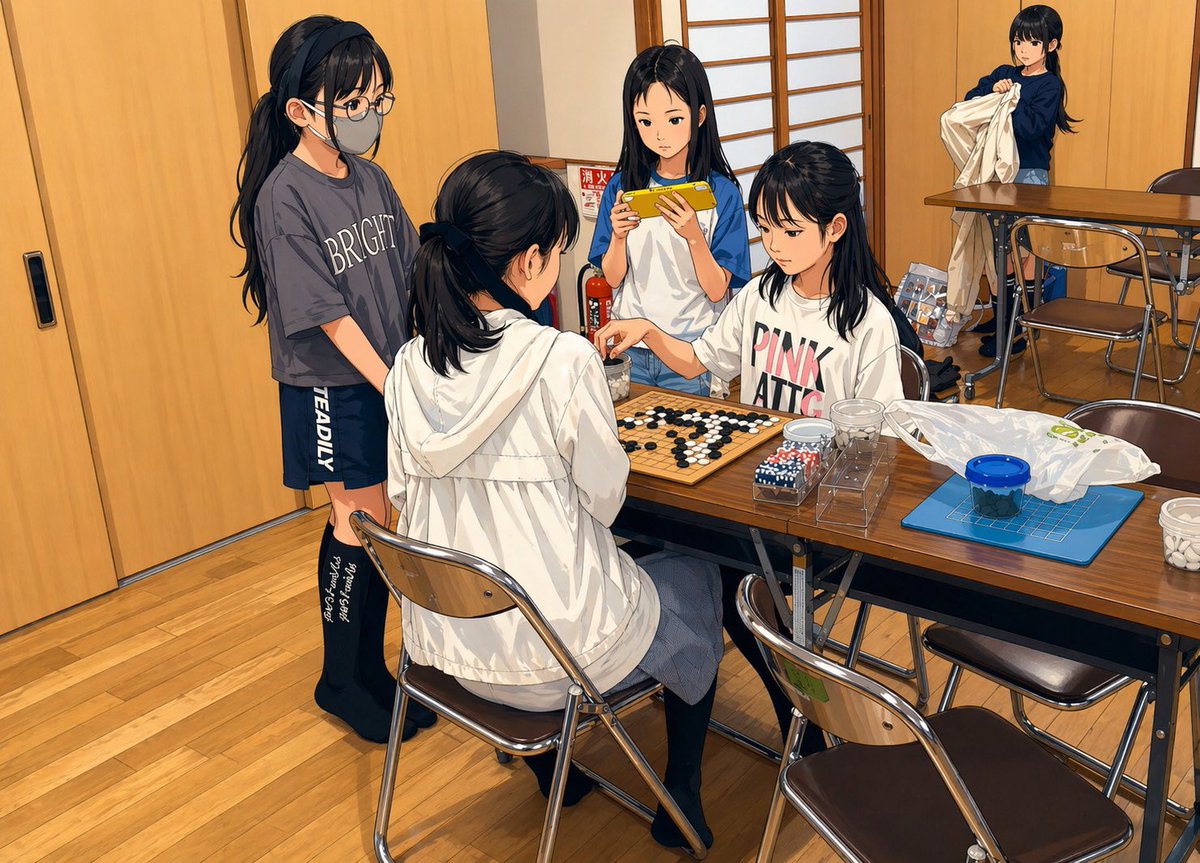 水曜教室

真面目に学ぶ組がいれば、ちょろっと打ったら遊んでいる子もいて温度差が大きい

間口を広くしてwelcomeにしていると仕方ない部分がある

まずは半分でも対局できるようになったら雰囲気変わるかなぁ