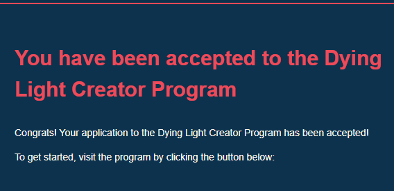Mianisi_'s tweet photo. Feliz de la buena noticia que he recibido hoy ! 😊#dyinglight #creator #techland https://t.co/cKbEIIJ12n