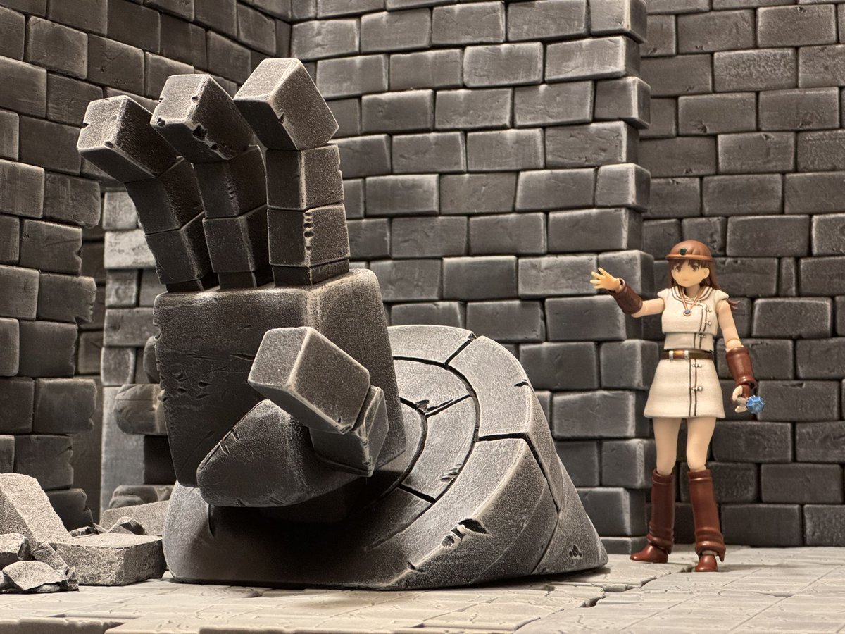 ダンジョンの壁を壊してみた…No.003
カイ
（もしも土属性魔法使いだったら…）

#ドルアーガの塔
#ファンタジーフィギュアで遊ぼう