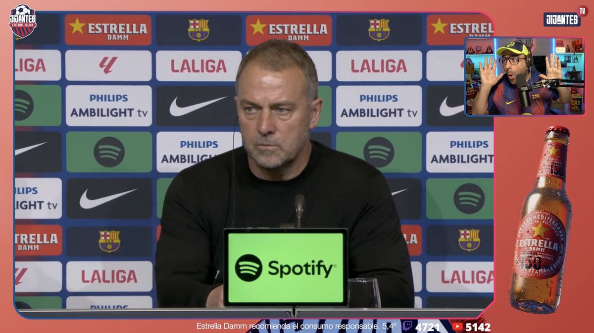 JijantesFC's tweet photo. 📺 DIRECTO @JijantesFC

🗣️ Hansi Flick sobre la lesión de Lamine Yamal: "Tenemos que esperar a mañana para ver, también con Joao".

😥 "Creo que está lesionado, pero tenemos que esperar de qué se trata". 

🔗 https://t.co/OGW0AKAWMl https://t.co/1JaCW8xxlZ