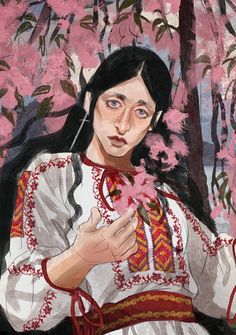 quick lamia to celebrate my cherry tree being in bloom ^_^