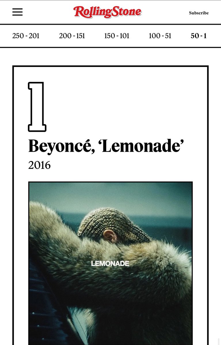 Merci à l'album qui a changé ma vie et la vie de l'industrie musicale 
#10yearsoflemonade