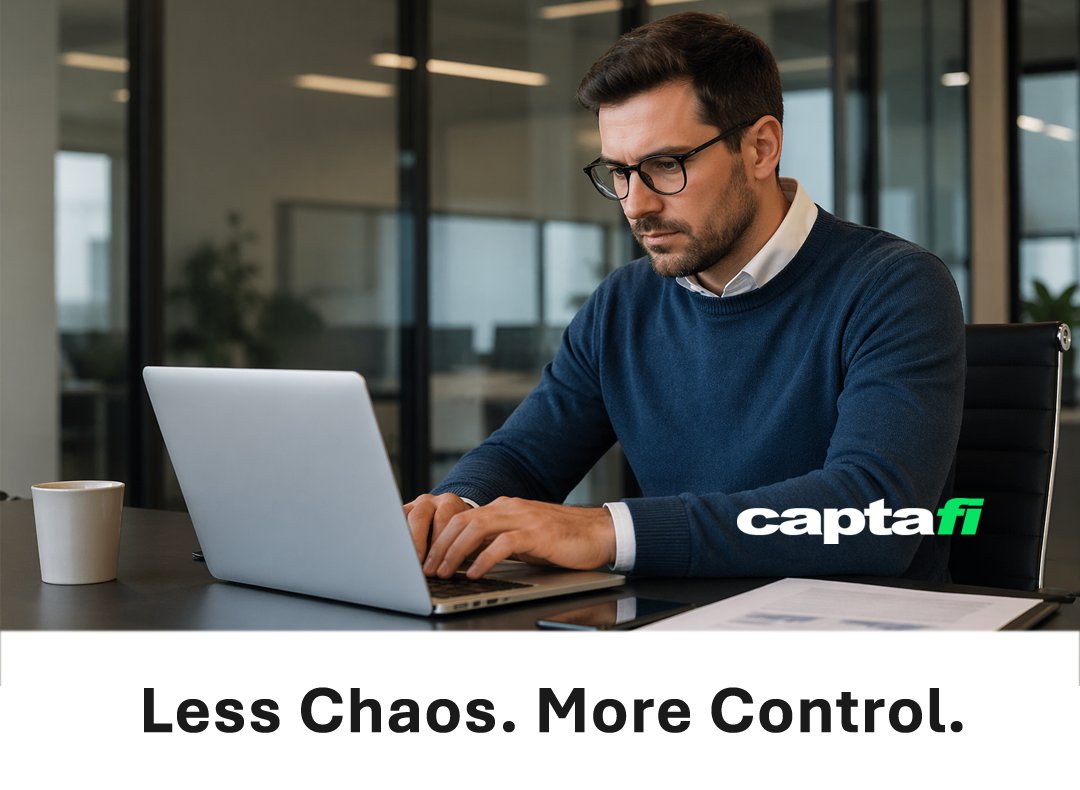 CaptaFi's tweet photo. Less Chaos. More Control. Built for mortgage, bankruptcy, and financial services teams. CaptaFi keeps documents, tasks, and client records connected so work keeps moving.  #CRM #WorkflowManagement 
https://t.co/Japx2mK5JY https://t.co/65rKkbJpW5