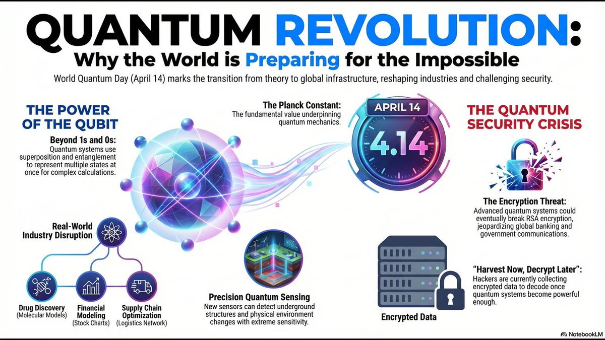 eddysayshi_x's tweet image. Ever felt like you were in two places at once? Quantum particles actually are. Discover why World Quantum Day celebrates the tiny science making a massive impact on our digital future.
Video: youtu.be/dI0zTKe86bc
#Quantum #WorldQuantumDay #FutureTech