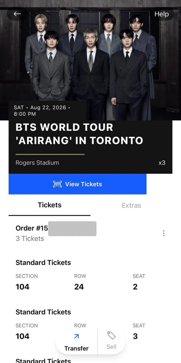 mcdugol's tweet photo. I HAVE BTS TORONTO 🇨🇦 TICKETS
WTS 3x BTS Tickets for Sat, Aug 22, 2026, 8:00pm concert show
📍 Rogers Stadium - Toronto, ON
#WTSTBTS #BTSTickets #TicketSale #TorontoEvents #RogersStadium #CanadaEvents #BTSFans #ARMYWorldwide #BTSExperience #ConcertLife #KpopEvents #Tickets https://t.co/KfdeCfGylT