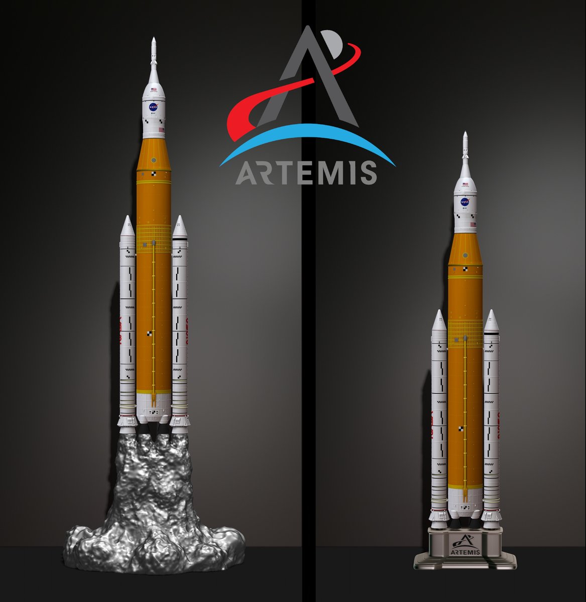 Cody3D's tweet photo. Artemis The Space Launch System (SLS): NASA’s Moon Rocket take off (lamp) and pedestal File for 3D Printer
Cult3D 2,9$
https://t.co/5r0UzRSJaQ
#The_Space_Launch_System #NASA #Artemis #SLS #Moon_Rocket #Launch #Apollo_Mission #SaturnV #3D_Printer #Printer_3D #Model_3D #File_STL https://t.co/Ral7xaUOLp