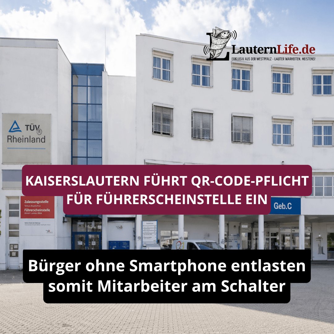 LauternLife's tweet image. Kaiserslautern führt eine QR-Code-Pflicht für die Führerscheinstelle ein. So werden Mitarbeiter am Schalter entlastet! 📱 Jetzt lesen: LauternLife.de #Kaiserslautern #Digitalisierung #Satire

👉 lauternlife.de/?p=4178