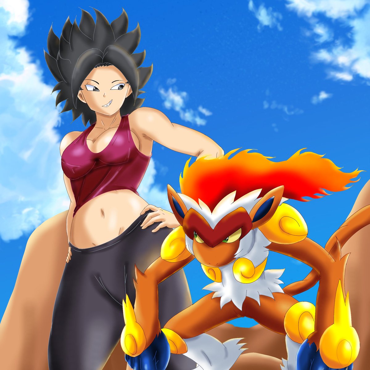 GtmArtex's tweet image. Caulifla and her partner..
#dragonball
#dragonballsuper
#fanart 
#pokemon