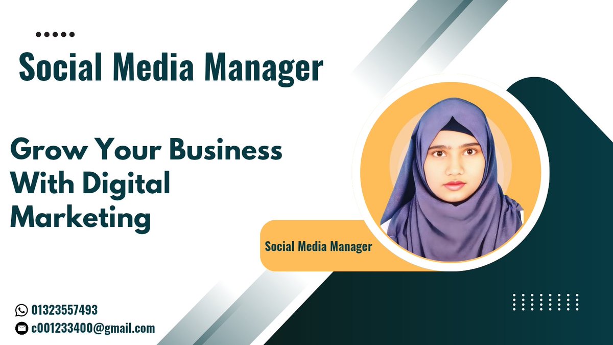 MdRokib73230's tweet image. 🚀 Need to grow your business online?
I'm a Social Media Manager helping brands grow through Digital Marketing! ✨
📩 c001233400@gmail.com
📞 01323557493
#SocialMediaManager #DigitalMarketing #HireMe 
#GrowYourBusiness #MarketingExpert  #ContentCreator