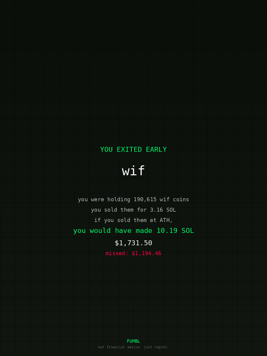 jeffersonyoan's tweet image. just checked fumbledbags.com bro actually coulda had a fat bag on $wif 

GnmBQSHSUi9GKnT4FReoCqcjLvnFSD1MLuYcZYmpump
#metamask 
#null
