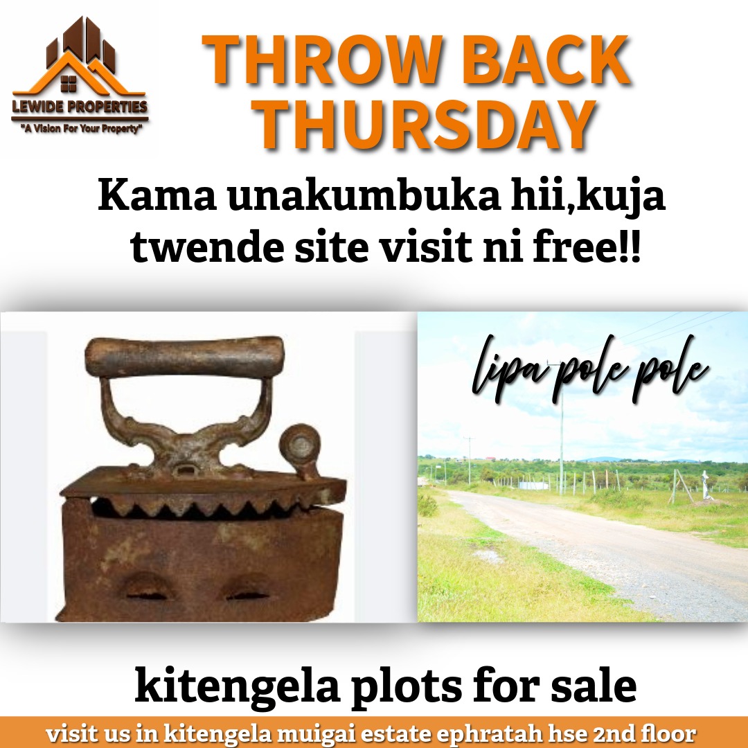 kanyua_fri13087's tweet image. Throwback vibes with a modern opportunity!
Secure your plot in Kitengela today—site visits are FREE! 🏡✨
📞 0715370252
#kitengelaplots
#realestate 
#tbt 
#freesitevisit