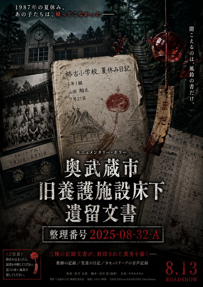 モキュメンタリーホラー小説 「奥武蔵市旧養護施設床下遺留文書 整理
