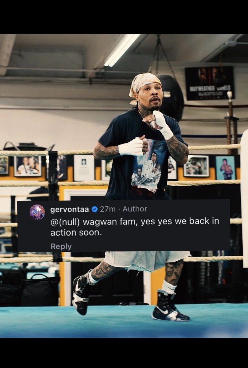 Image for the Tweet beginning: ‼️TANK DAVIS 
RING RETURN SOON⁉️
👀👀

#Boxing