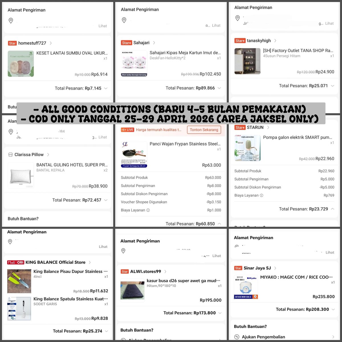 kioroe's tweet image. PRELOVED BARANG KOSAN (COD JAKSEL ONLY) 

magic com : 185k
kasur 90x180x10 : 155k
rak serbaguna : 15k
pompa galon : 15k
kipas 2 buah : 60k
panci + spatula + pisau :  68k
bantal 2 : 50k

take all : 540k nego (free keset &amp;amp; tempat sabun) 
#preloved #zonauang #kost #jaksel