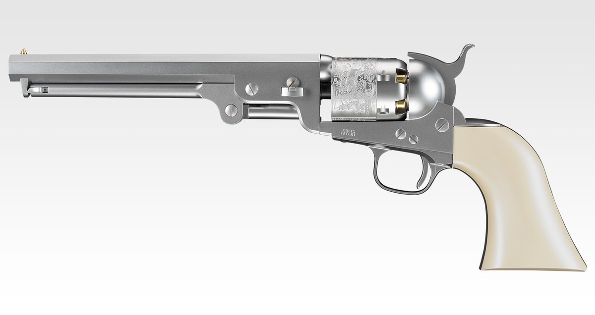 gifu36768954's tweet image. #東京マルイ のエアーリボルバーPROシリーズ第7弾
M1851NAVY シルバーモデルが在庫ラスト1点！
10歳以上用 #エアコキ と侮るなかれ、パーカッションキャップの装着から
ローディングレバー操作
バレル・シリンダー・フレームへの分解など
実銃のギミックを盛り込んだ一挺です！

税込￥26,300
#サバゲ