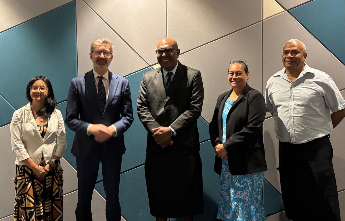 AmbGlobalHealth's tweet image. Honoured to meet Fiji’s Minister for Health and Medical Services to hear how Australian support is enabling the scale up of Fiji’s urgent response to the #HIV crisis.