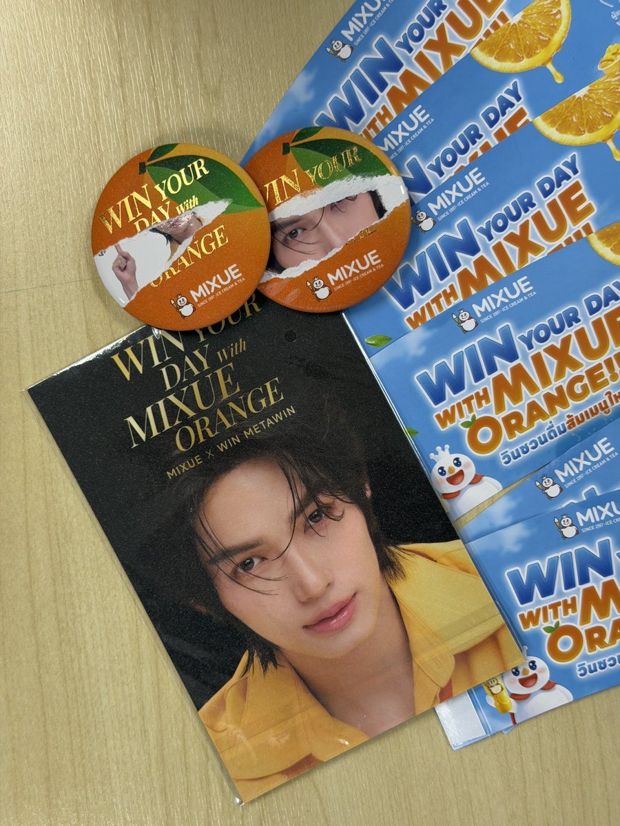 เติมความสดชื่นกันค่าาา 🍊

WIN X MIXUE THAILAND 

#WinYourDayWithMIXUEOrange
#MIXUEorange #orangefreshyourday
#MIXUEThailand
#winmetawin <a href="/winmetawin/">Winmetawin</a> 
#snowballpower