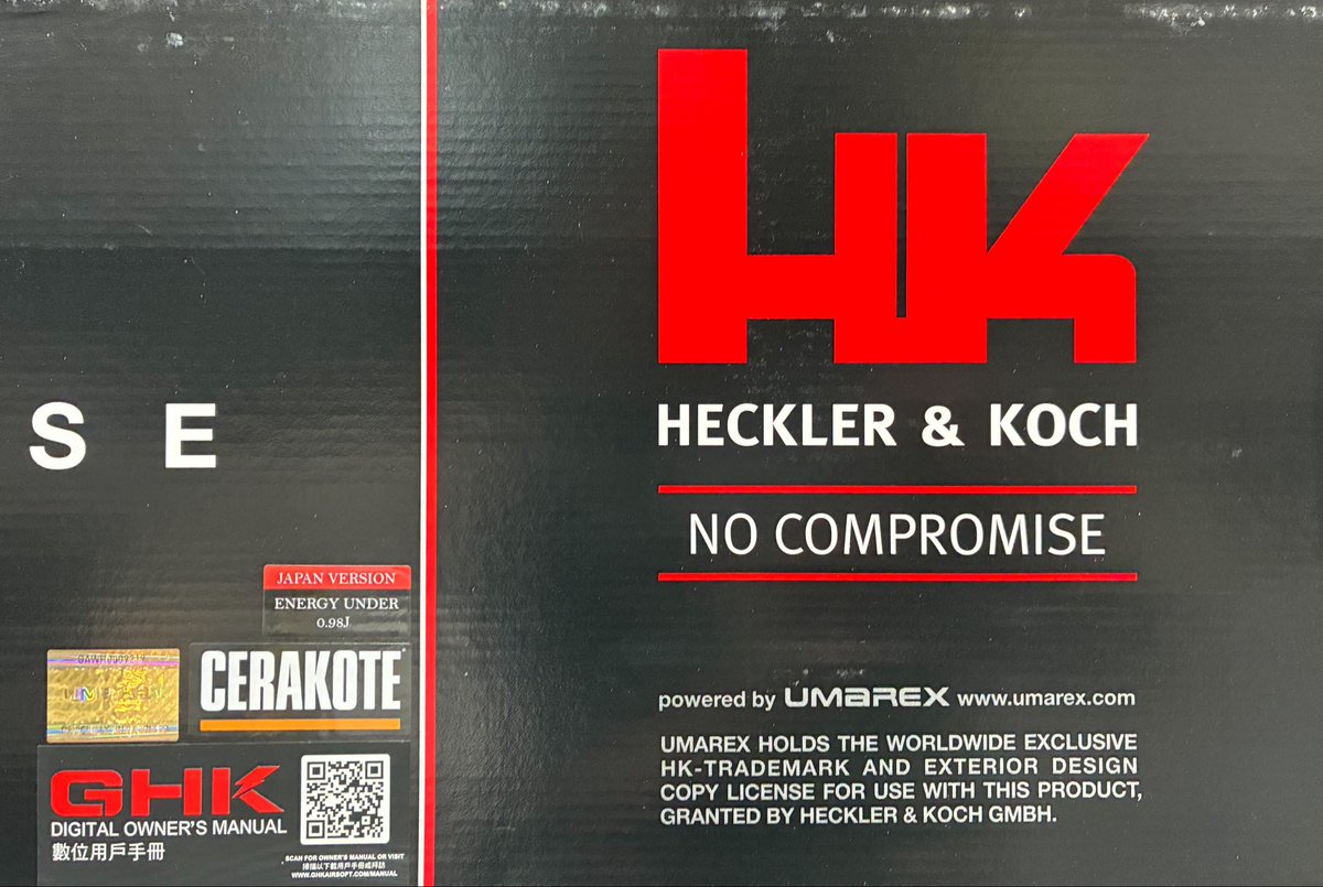 echigoyAkiba_EC's tweet image. 新製品案内です！

UMAREX/GHK
HK415 A5   FDE
11inch CO2ガスブロ
¥120,000-

予備マガジン
¥13,800-

正式ライセンス品
新型Gen3マガジン

作動もかなり迫力があります

宜しくお願いします😊

#ライセンス品
#CO2
#ガスブロ