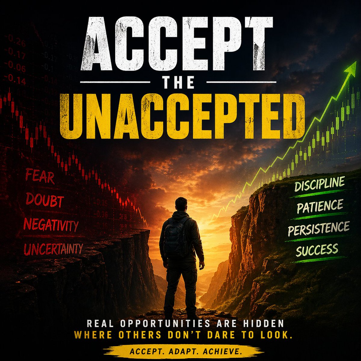 EyeOn_Trade's tweet image. ACCEPT THE UNACCEPTED ⚠️

Stock Market में वही होता है…
जो आपने सोचा भी नहीं होता 🔥
Expectations टूटती हैं,
और वहीं से real money बनता है 💰

जो accept कर गया, वो जीत गया 📈
बाकी सिर्फ regret करते रह गए…

#StockMarket #TradingMindset #RealityCheck
