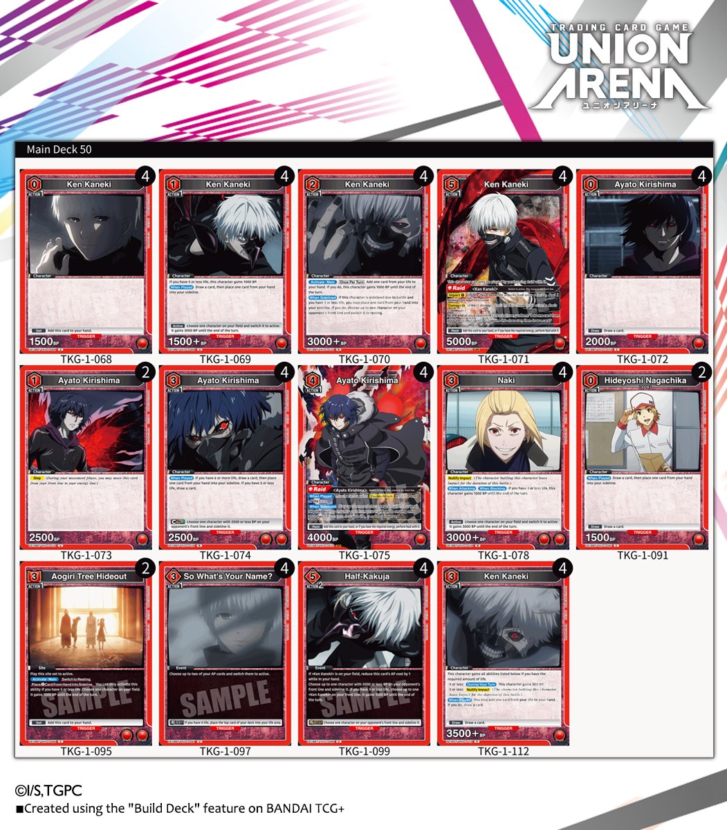 Deck Intros] Here's a red deck built from cards in the #TOKYOGHOUL