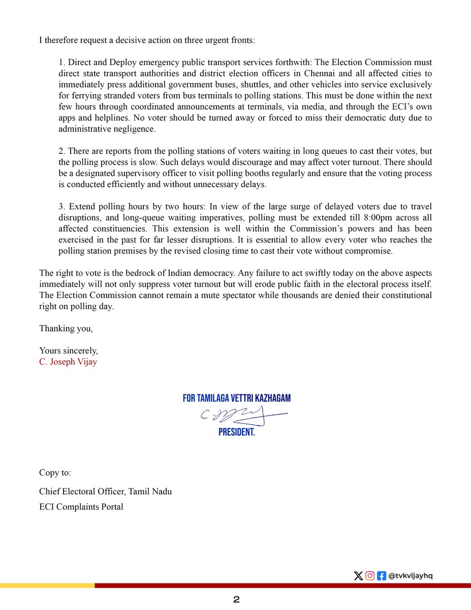 TVK Party HQ tweet media