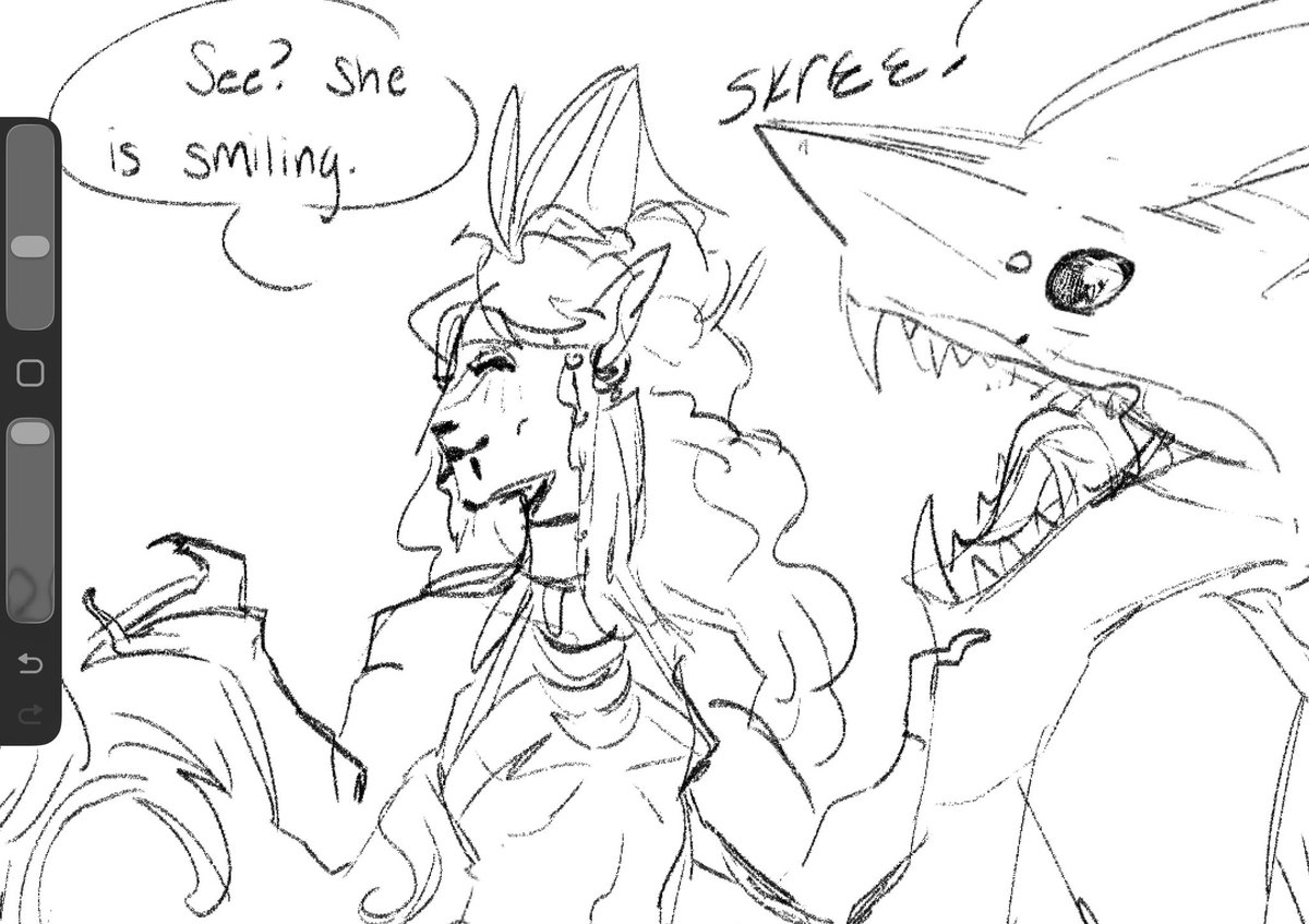 she is just excited for food