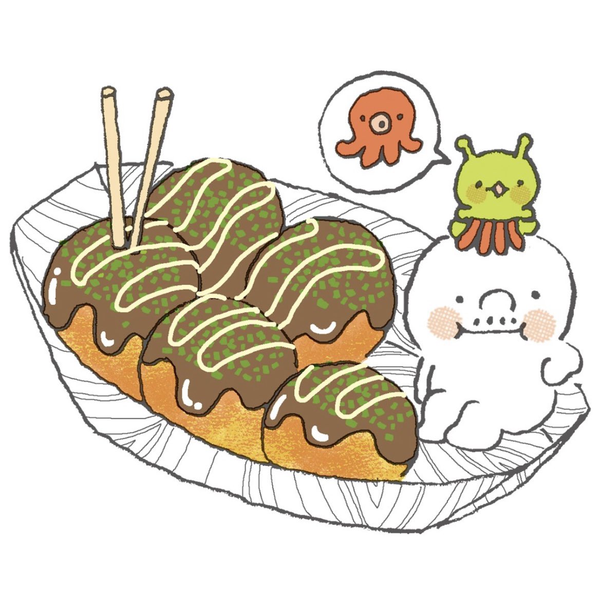 MarshmallowOji's tweet image. 【今日のマシュマロのつぶやき】

たいへんな人ほど
笑顔だったりするね
見てるだけでは
わからんこともあるよなぁ〜

#marshmallow 
#キャラクター
#イラスト
#イラスト好きな人と繋がりたい 
#みんなで楽しむtwitter展覧会
#たこ焼き