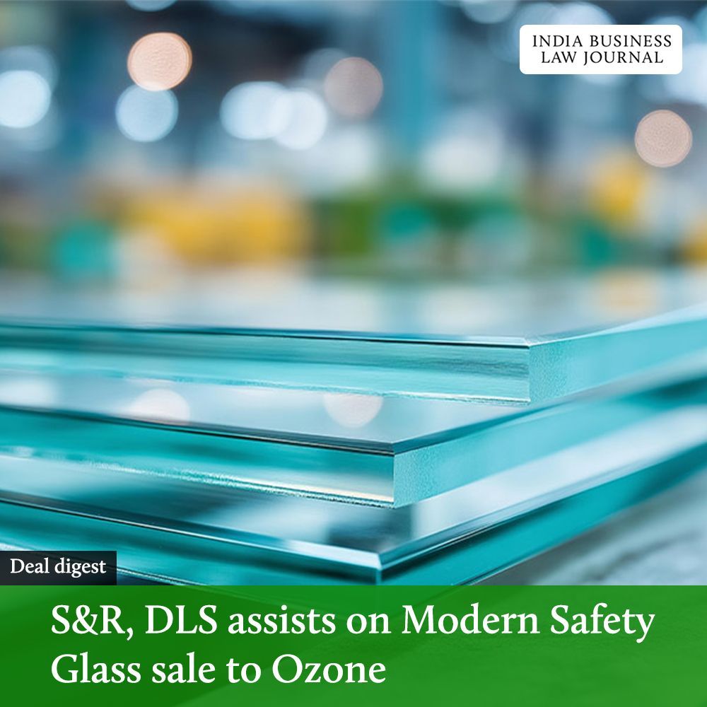 IBLJ_insights's tweet image. S&amp;amp;R Associates represented Modern Safety Glass, along with its promoters, on its sale to Ozone Overseas, an Indian manufacturer and supplier of architectural hardware and security solutions, for an undisclosed amount.

See more👇
law.asia/architectural-…

#india #legaladvice #news