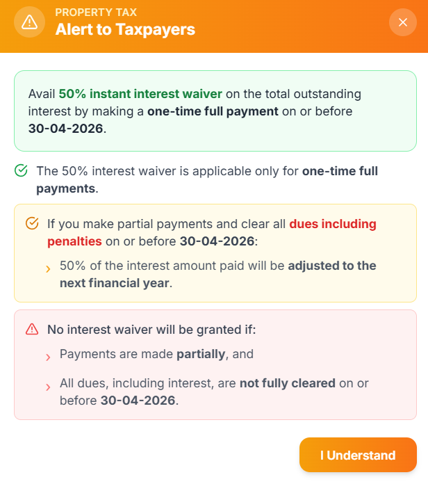 DealsDhamaka's tweet image. Andhra Pradesh folks,

Good time to clear your tax dues ! 50% instant interest waiver on pending dues

#TAX #AndhraPradesh