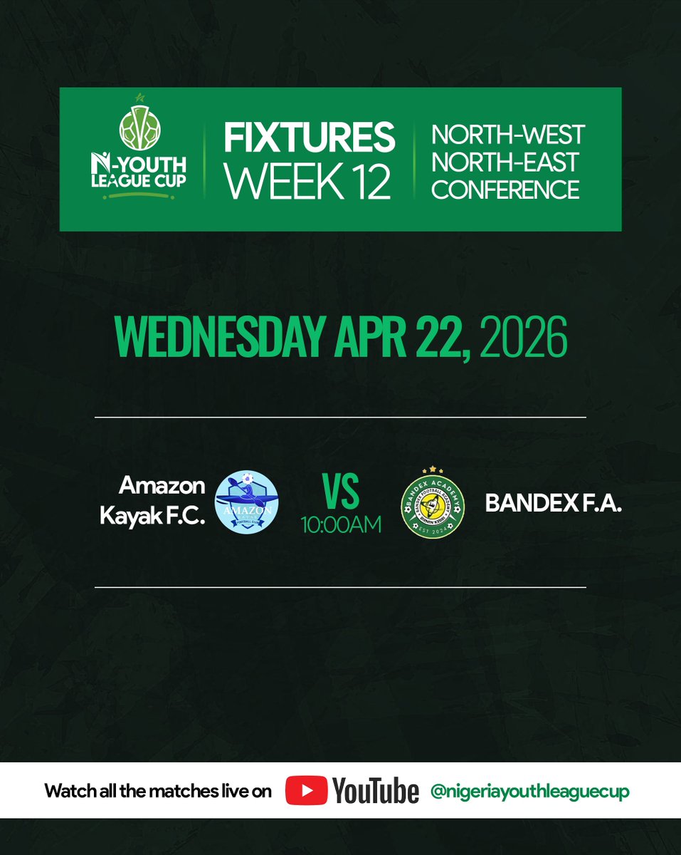 Nigeria Youth League Cup tweet media