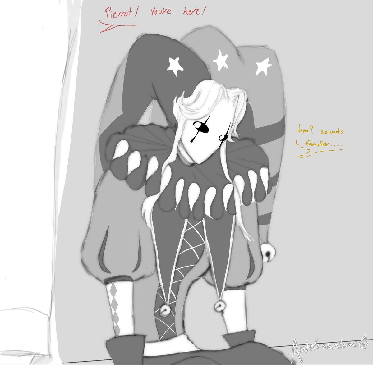 angelsanatomi's tweet image. Unrecognizable? (4/9)

#thefreakcircus #pierrot #yumeship