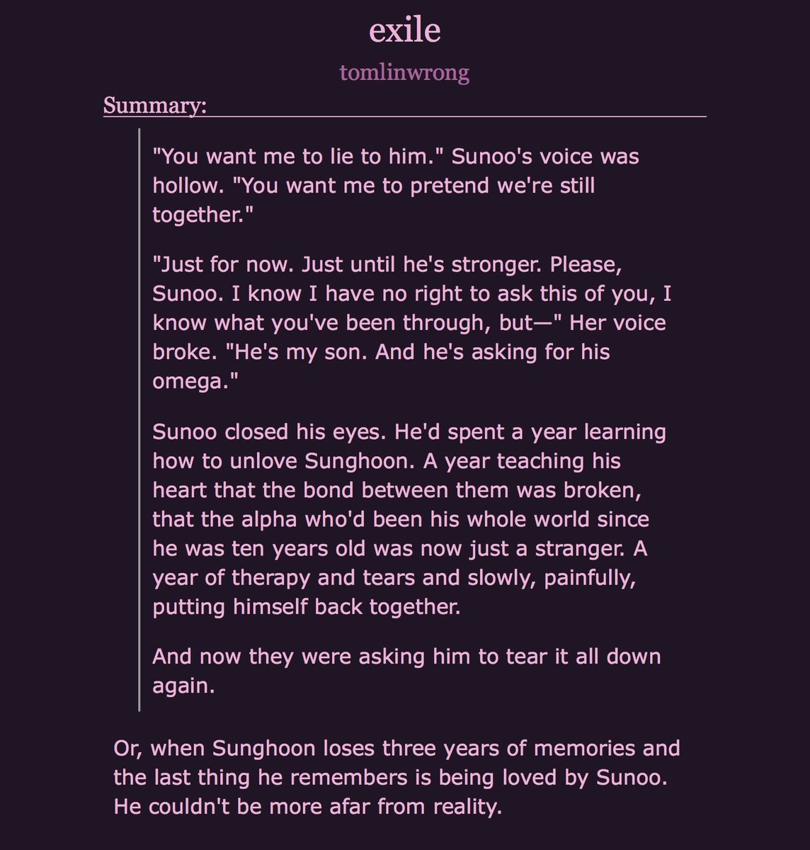 nooberrii's tweet image. tonight’s #literature 

archiveofourown.org/works/83422146