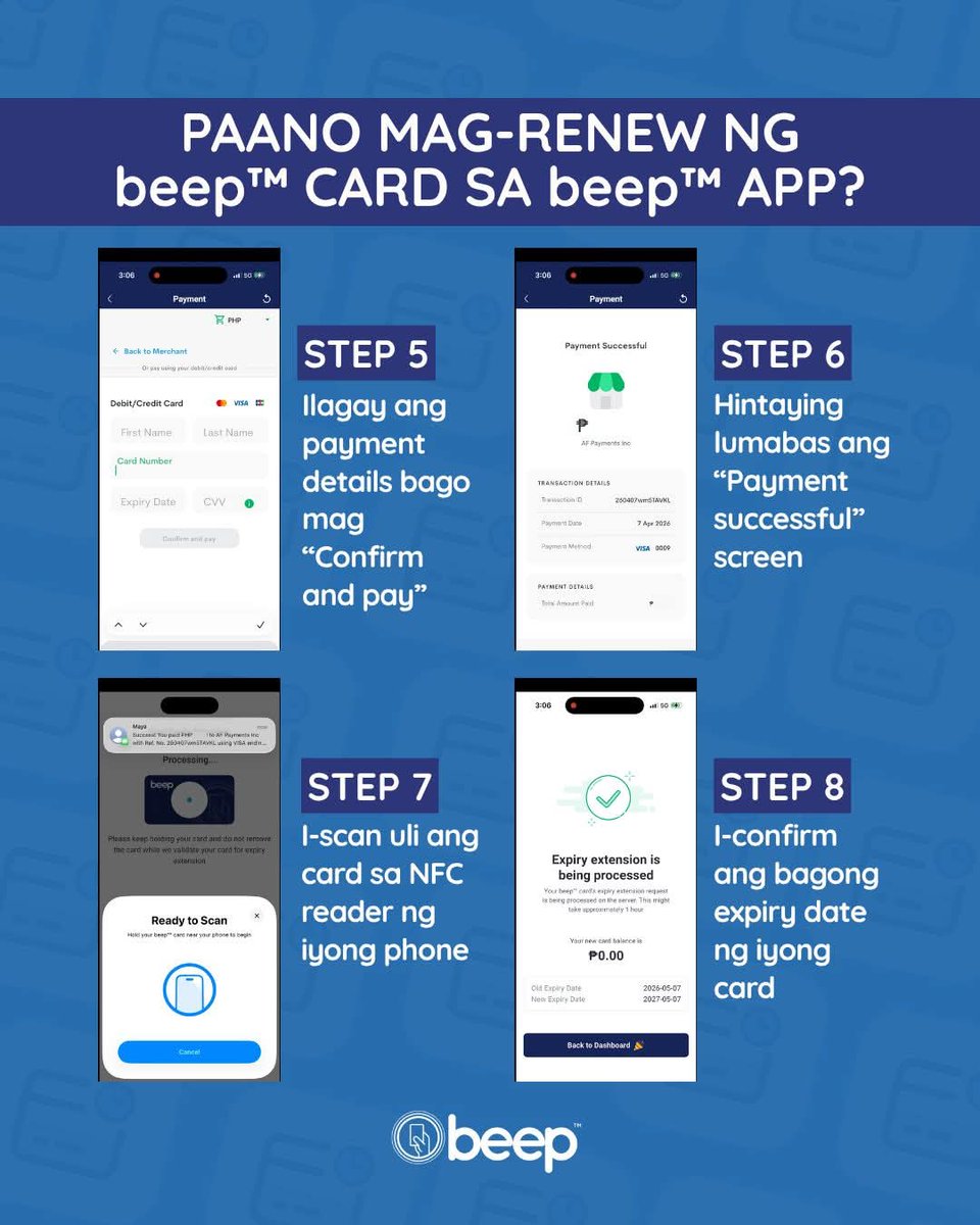 Ah finally! I can't let go of my PH IC beep card pa. May sentimental value un eh. 

Buti nkarenew ako last January before nila alisin ung renewal devices sa stations. Worry ko pa pano ko magrenew next year. And then this. Checked the app and meron nga option.