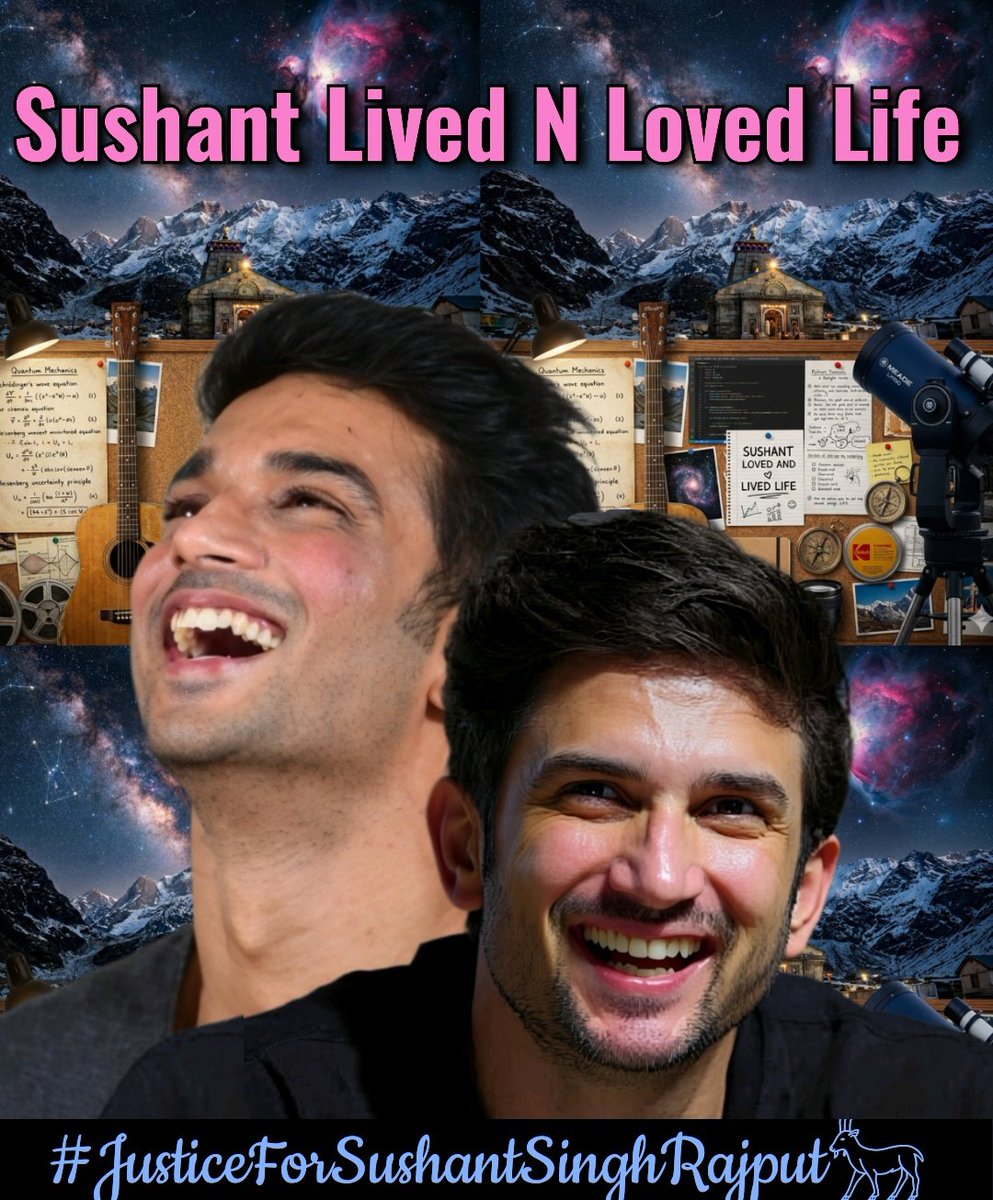 𝗧𝗟 𝗙𝗼𝗿 𝗧𝗼𝗱𝗮𝘆
𝗔𝗽𝗿𝗶𝗹 𝟮𝟯/9/26
Sushant Singh Rajput lived with passion, loved deeply, and embraced life with unmatched curiosity 🥀❤️✨️
His boundless energy and fearless spirit continue to inspire millions, leaving a legacy that time cannot fade.

We remember. We