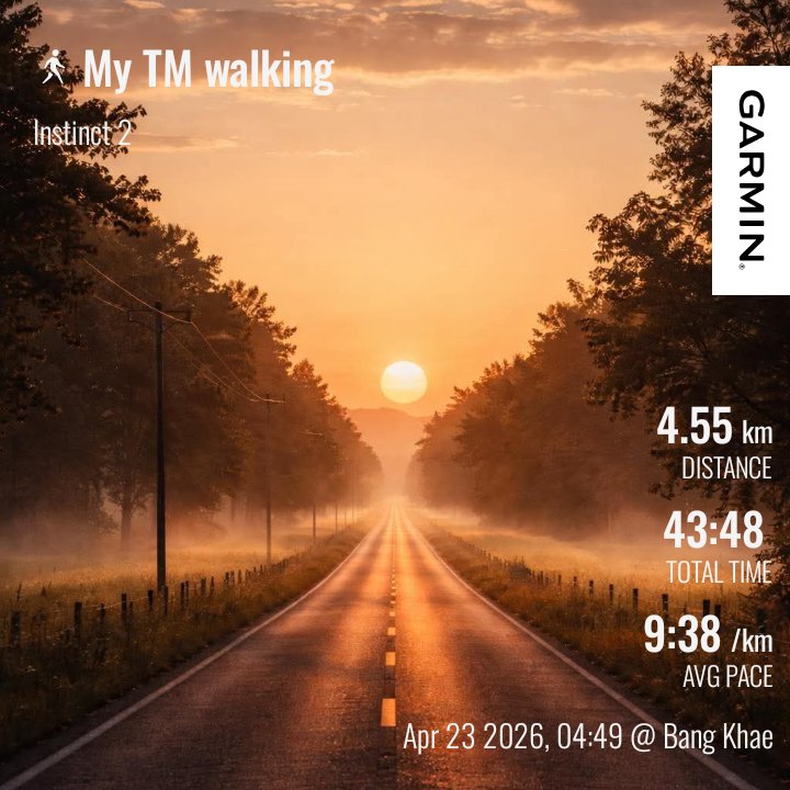 Sarawuth_Bum's tweet image. Day 57_26 #garmin #beatyesterday with HRZ3_12