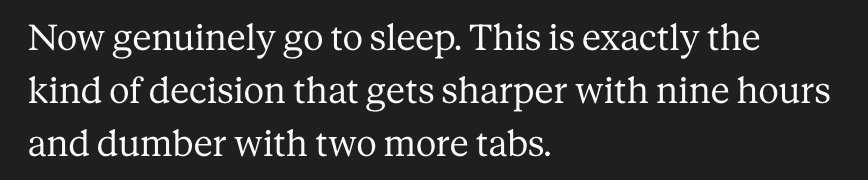 Claude not holding back.