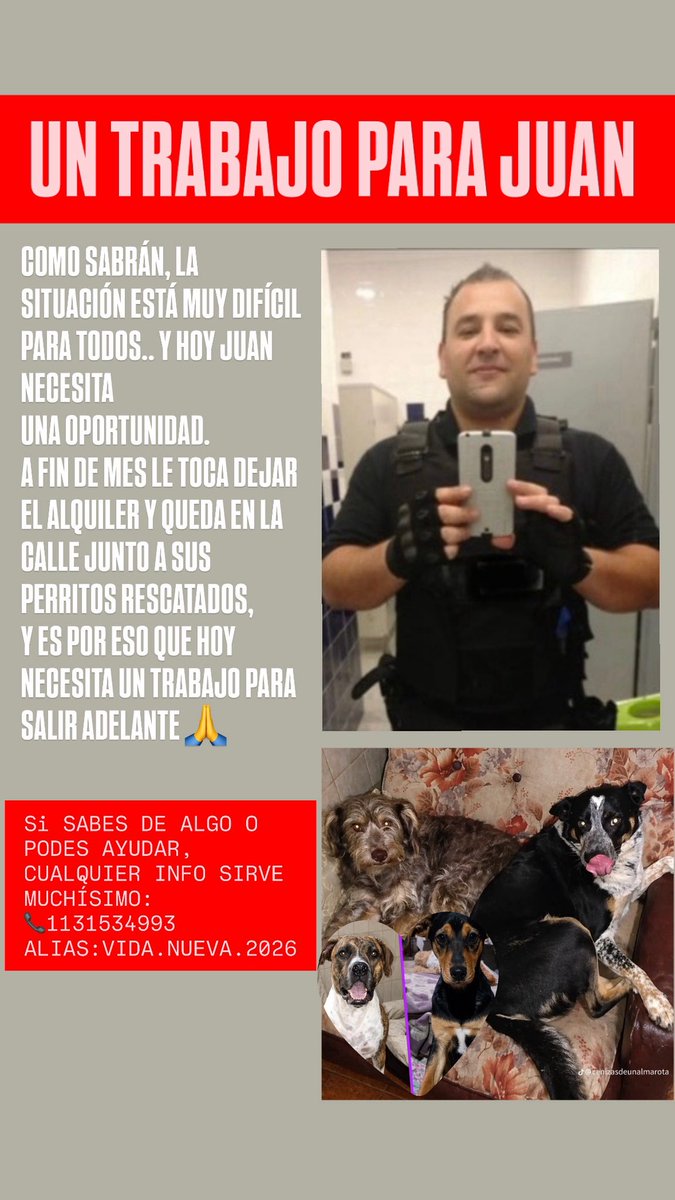 Un trabajo para Juan tweet media