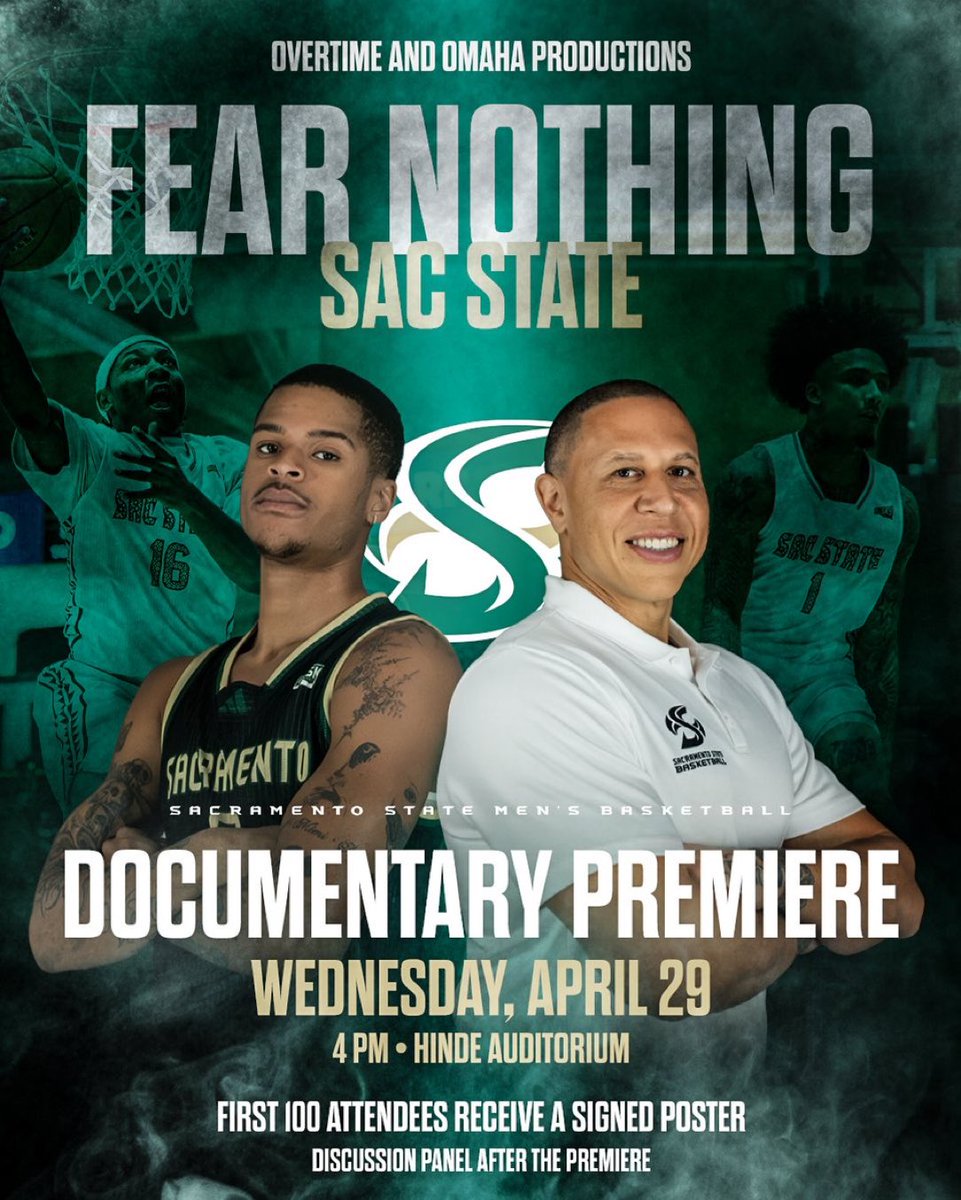 asiacymoneTV's tweet photo. The wait is almost over 👀
#SacState basketball (@SacHornetsMBB) fans get a first look at the upcoming documentary Wednesday, April 29. The six episode series follows the Hornets’ past season, produced by @overtime and @OmahaProd.

Episode 1 drops on Roku Friday, May 1. https://t.co/m92guNqioN
