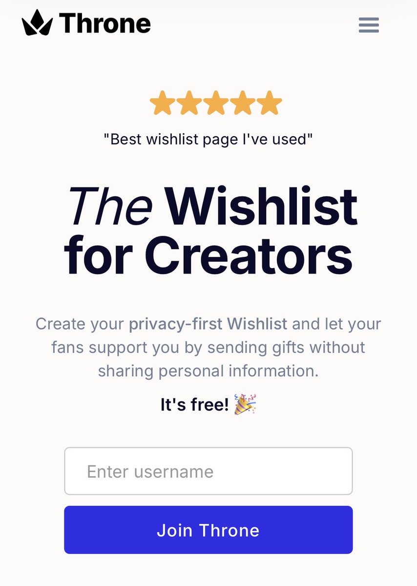 <a href="/SoyDaniloDiaz/">El Diaz</a> Existe, se llama Throne. Hacés una lista de deseos y la gente te lo compra.