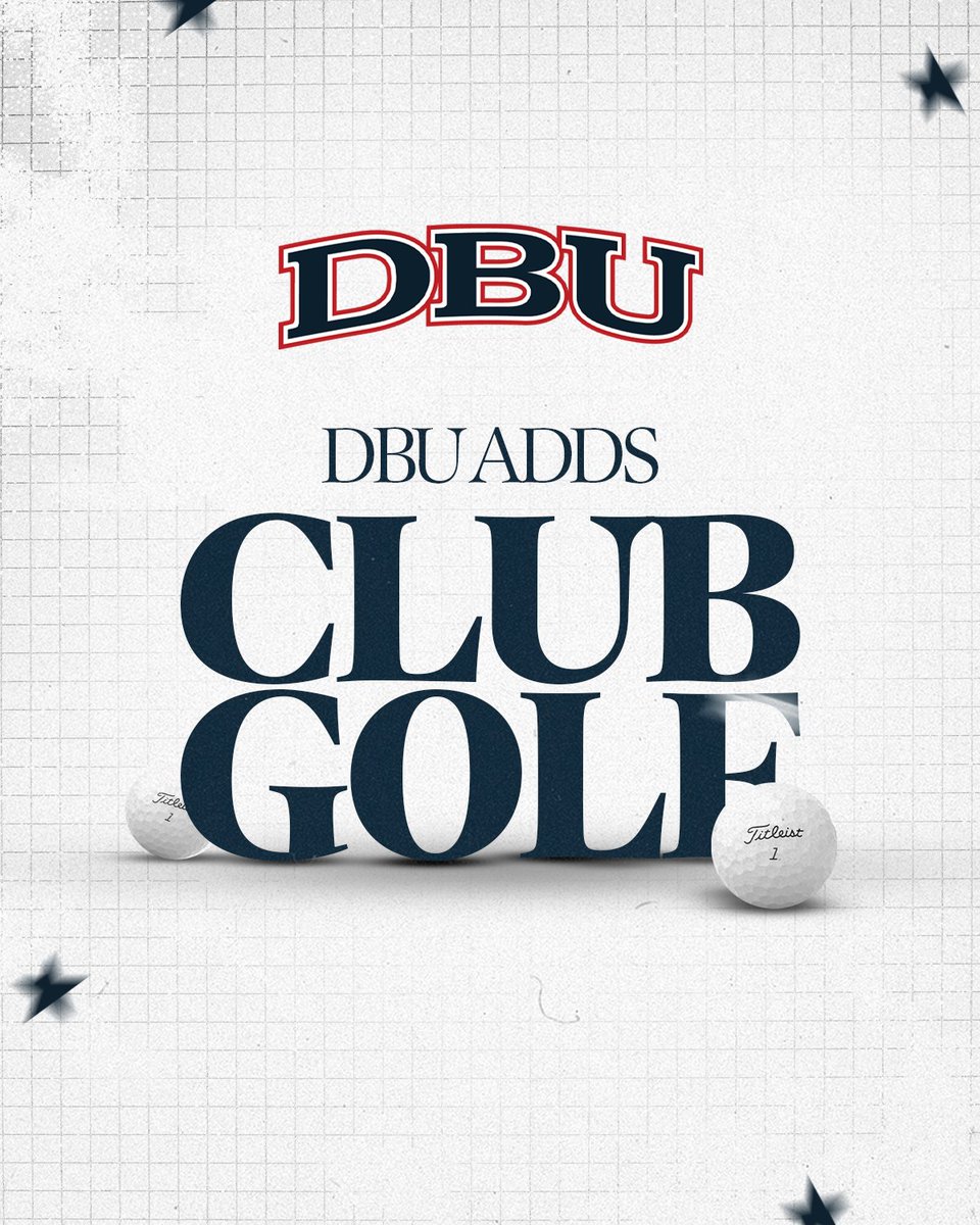 DBU announces the addition of Club Golf beginning in the fall of 2026 ⛳
shorturl.at/OHYmh