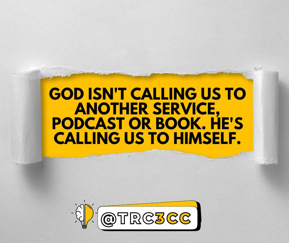 TOsborne247's tweet image. God isn't calling us to another service, podcast or book. He's calling us to Himself. #WednesdayWisdom #WednesdayMotivation #WednesdayThoughts #Bible