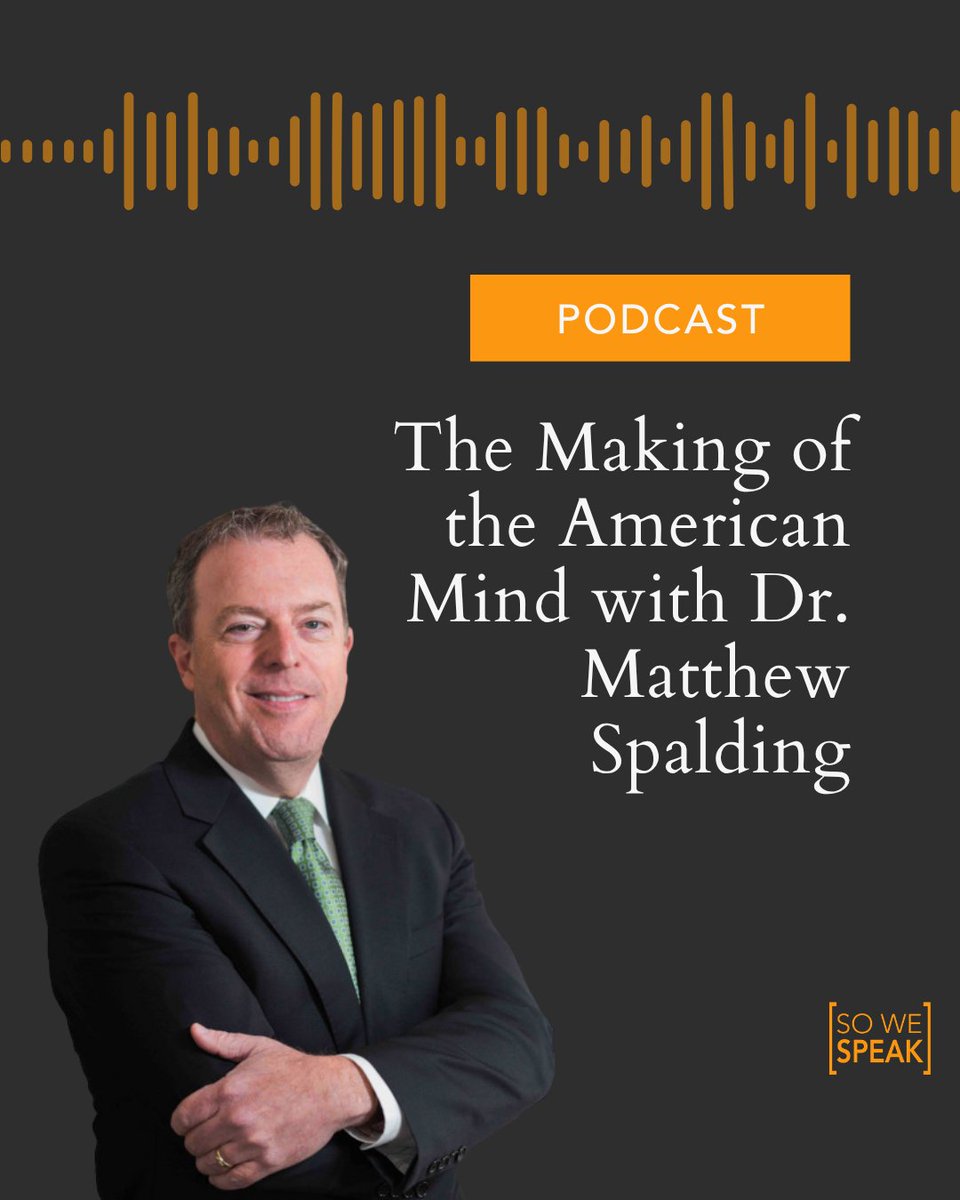 sowespeakmedia's tweet photo. Dr. Matthew Spalding traces the big ideas of the Declaration of Independence in his book The Making of the American Mind, including the role of faith and revelation. @Cfeix7 &amp; Dr. Spalding discuss the ideas of liberty, rights, and the theology of the Declaration 250 years later. https://t.co/rgRiZWtA3q